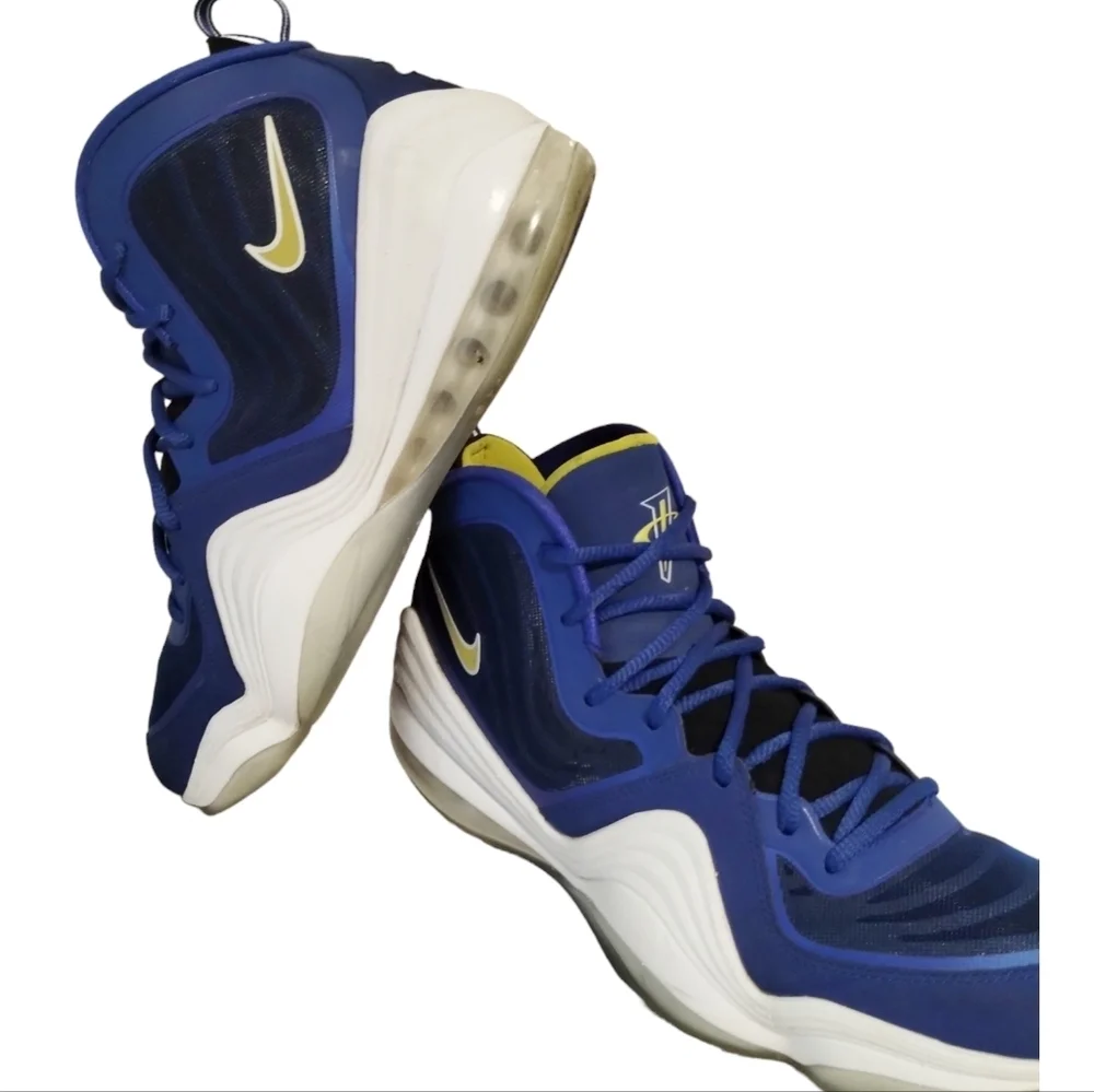 Nike Air Penny‎ V 5 Blue Chips Athletic Basketball Hip-Hop Sneakers Size 11